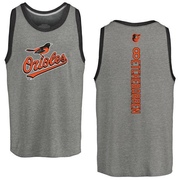 Men's Baltimore Orioles Andy Etchebarren ＃8 Backer Tank Top Ash