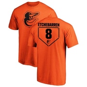 Men's Baltimore Orioles Andy Etchebarren ＃8 RBI T-Shirt - Orange