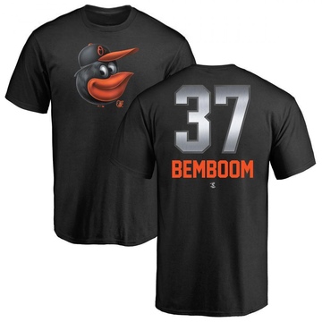 Men's Baltimore Orioles Anthony Bemboom ＃37 Midnight Mascot T-Shirt - Black