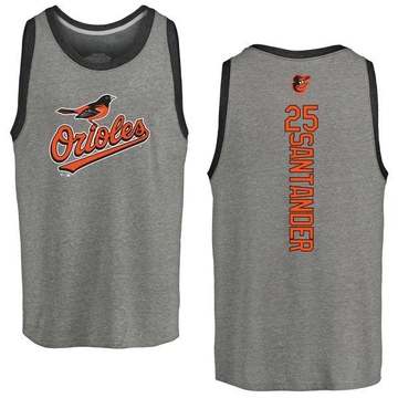 Men's Baltimore Orioles Anthony Santander ＃25 Backer Tank Top Ash