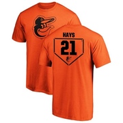 Men's Baltimore Orioles Austin Hays ＃21 RBI T-Shirt - Orange