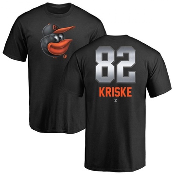 Men's Baltimore Orioles Brooks Kriske ＃82 Midnight Mascot T-Shirt - Black