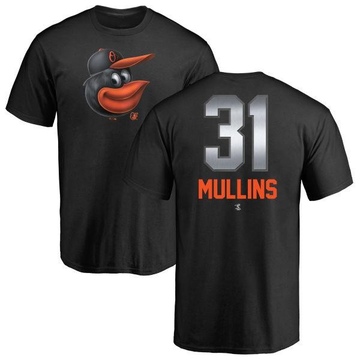 Men's Baltimore Orioles Cedric Mullins ＃31 Midnight Mascot T-Shirt - Black