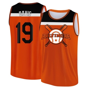 Men's Baltimore Orioles Chris Davis ＃19 Legend Baseball Tank Top - Orange/Black