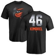 Men's Baltimore Orioles Craig Kimbrel ＃46 Midnight Mascot T-Shirt - Black