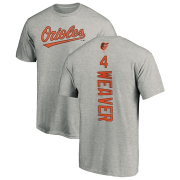 Men's Baltimore Orioles Earl Weaver ＃4 Backer T-Shirt Ash