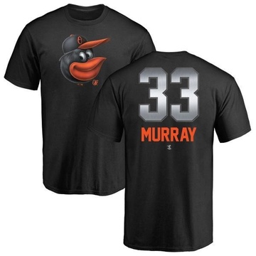 Men's Baltimore Orioles Eddie Murray ＃33 Midnight Mascot T-Shirt - Black