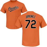 Men's Baltimore Orioles Eloy Jimenez ＃72 Roster Name & Number T-Shirt - Orange