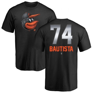 Men's Baltimore Orioles Felix Bautista ＃74 Midnight Mascot T-Shirt - Black