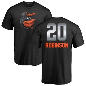 Men's Baltimore Orioles Frank Robinson ＃20 Midnight Mascot T-Shirt - Black