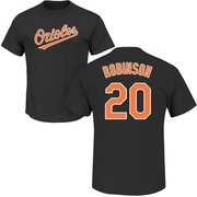 Men's Baltimore Orioles Frank Robinson ＃20 Roster Name & Number T-Shirt - Black