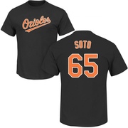 Men's Baltimore Orioles Gregory Soto ＃65 Roster Name & Number T-Shirt - Black