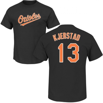 Men's Baltimore Orioles Heston Kjerstad ＃13 Roster Name & Number T-Shirt - Black