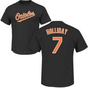 Men's Baltimore Orioles Jackson Holliday ＃7 Roster Name & Number T-Shirt - Black