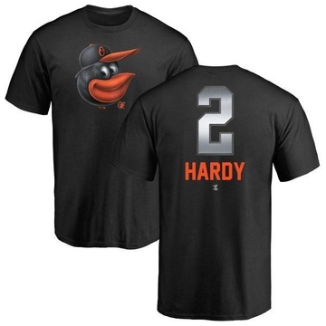 Men's Baltimore Orioles J.J. Hardy ＃2 Midnight Mascot T-Shirt - Black