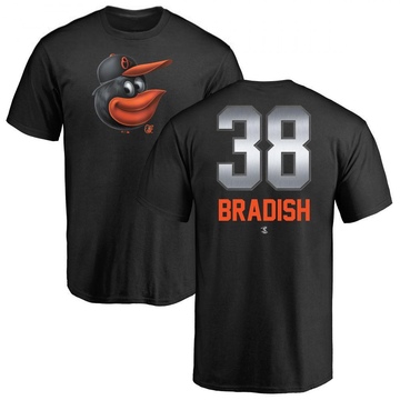 Men's Baltimore Orioles Kyle Bradish ＃38 Midnight Mascot T-Shirt - Black