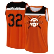 Men's Baltimore Orioles Matt Harvey ＃32 Legend Baseball Tank Top - Orange/Black