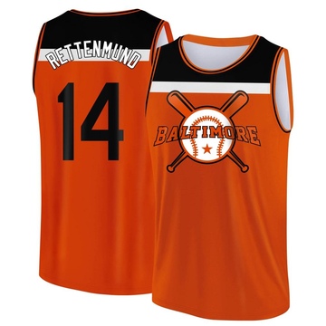 Men's Baltimore Orioles Merv Rettenmund ＃14 Legend Baseball Tank Top - Orange/Black