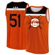 Men's Baltimore Orioles Paul Fry ＃51 Legend Baseball Tank Top - Orange/Black