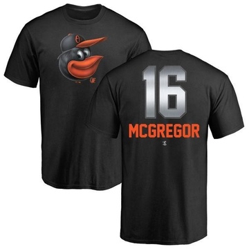 Men's Baltimore Orioles Scott Mcgregor ＃16 Midnight Mascot T-Shirt - Black