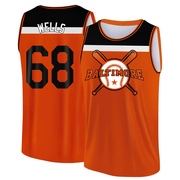 Men's Baltimore Orioles Tyler Wells ＃68 Legend Baseball Tank Top - Orange/Black