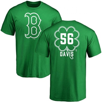 Men's Boston Red Sox Austin Davis ＃56 Dubliner Name & Number T-Shirt Kelly - Green