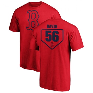 Men's Boston Red Sox Austin Davis ＃56 RBI T-Shirt - Red