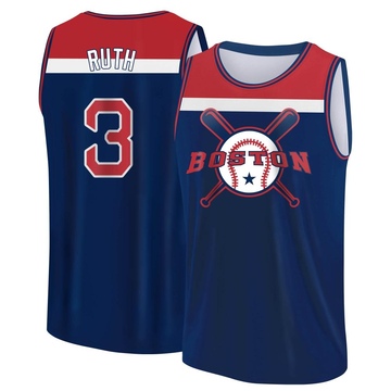 Men's Boston Red Sox Babe Ruth ＃3 Legend Baseball Tank Top - Navy/Red