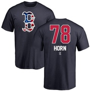 Men's Boston Red Sox Bailey Horn ＃78 Name and Number Banner Wave T-Shirt - Navy