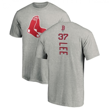 Men's Boston Red Sox Bill Lee ＃37 Backer T-Shirt Ash