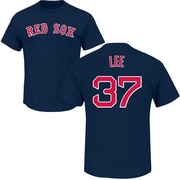 Men's Boston Red Sox Bill Lee ＃37 Roster Name & Number T-Shirt - Navy