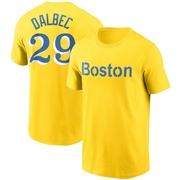 Men's Boston Red Sox Bobby Dalbec ＃29 City Connect Name & Number T-Shirt - Gold