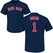 Men's Boston Red Sox Bobby Doerr ＃1 Roster Name & Number T-Shirt - Navy