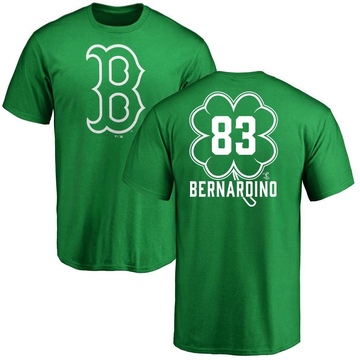 Men's Boston Red Sox Brennan Bernardino ＃83 Dubliner Name & Number T-Shirt Kelly - Green