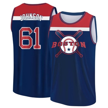 Men's Boston Red Sox Brian Johnson ＃61 Legend Baseball Tank Top - Navy/Red