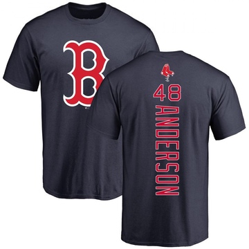 Men's Boston Red Sox Chase Anderson ＃48 Backer T-Shirt - Navy