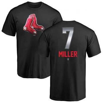 Men's Boston Red Sox Christopher Miller ＃7 Midnight Mascot T-Shirt - Black