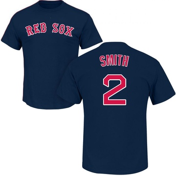 Men's Boston Red Sox Dominic Smith ＃2 Roster Name & Number T-Shirt - Navy