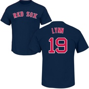 Men's Boston Red Sox Fred Lynn ＃19 Roster Name & Number T-Shirt - Navy