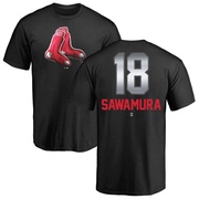 Men's Boston Red Sox Hirokazu Sawamura ＃18 Midnight Mascot T-Shirt - Black