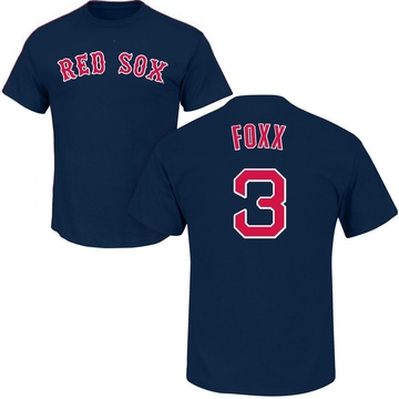 Men's Boston Red Sox Jimmie Foxx ＃3 Roster Name & Number T-Shirt - Navy