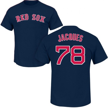 Men's Boston Red Sox Joe Jacques ＃78 Roster Name & Number T-Shirt - Navy