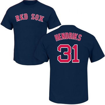 Men's Boston Red Sox Liam Hendriks ＃31 Roster Name & Number T-Shirt - Navy