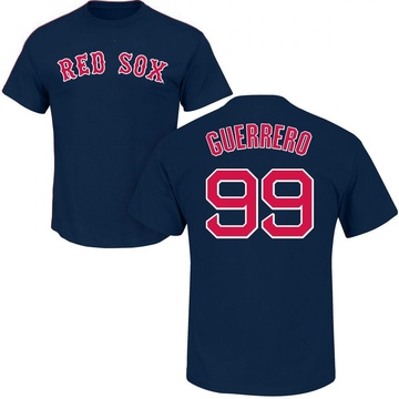 Men's Boston Red Sox Luis Guerrero ＃99 Roster Name & Number T-Shirt - Navy