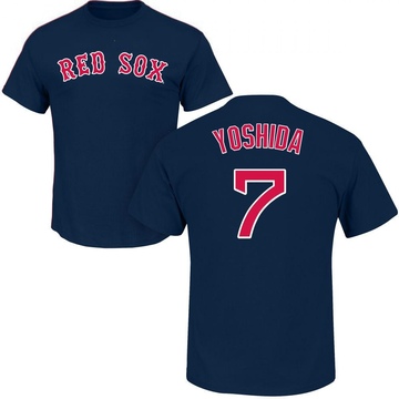 Men's Boston Red Sox Masataka Yoshida ＃7 Roster Name & Number T-Shirt - Navy