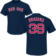 Men's Boston Red Sox Naoyuki Uwasawa ＃39 Roster Name & Number T-Shirt - Navy