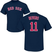 Men's Boston Red Sox Rafael Devers ＃11 Roster Name & Number T-Shirt - Navy