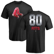 Men's Boston Red Sox Richard Fitts ＃80 Midnight Mascot T-Shirt - Black