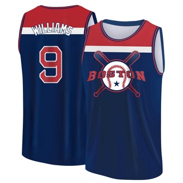 Men's Boston Red Sox Ted Williams ＃9 Legend Baseball Tank Top - Navy/Red