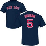 Men's Boston Red Sox Vaughn Grissom ＃5 Roster Name & Number T-Shirt - Navy